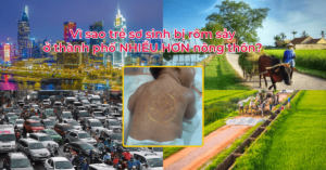 Vì sao trẻ sơ sinh bị rôm sảy ở thành phố NHIỀU HƠN nông thôn (1)